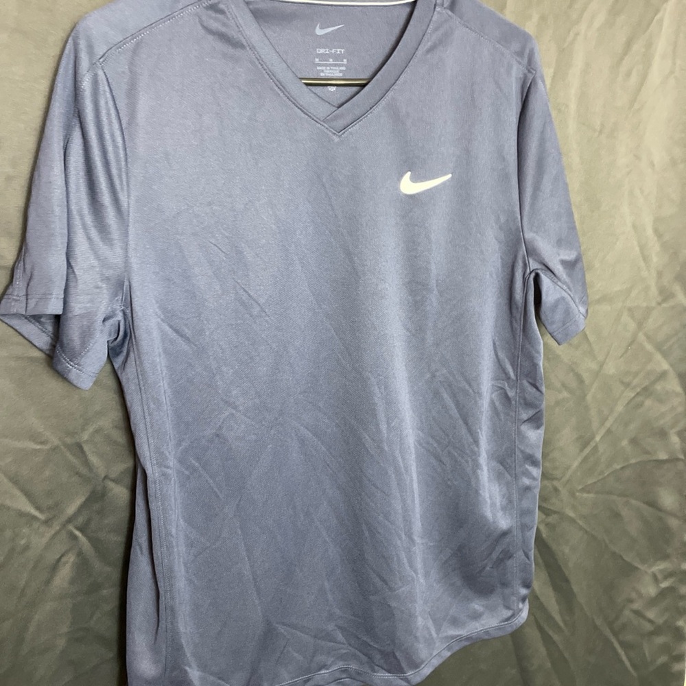 Nike Men's Gray V-Neck Tee